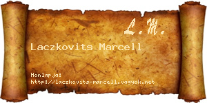 Laczkovits Marcell névjegykártya